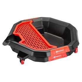 Alltrade Tools 642964ece 2-in-1 2 Gallon Oil Drain Caddy Tool Creeper Pain - Red Black