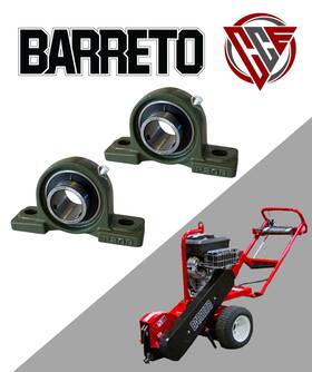 13sgh-16sgb Barreto 13sgh X2 Pcs Bearing P208 Pillow Block Fits Stump Grinder 14008-m