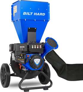 Guo009 Bilt Hard Wood Chipper - 7.5 Hp 224cc Gas Powered 4-stroke Dual Function