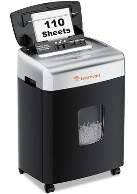 Bonsaii Jp-c233b-us Paper Shredder For Office 110-sheet Autofeed Heavy Duty For