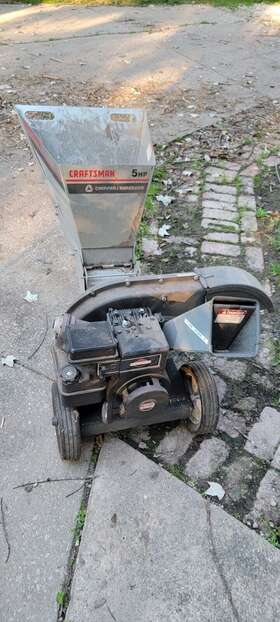 79595 Craftsman 247 No Ship 5hp Chipper/shredder In Excellent Condition Local Pickup Only