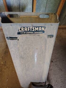 Cmxgpam241901 Craftsman Older Style Chipper And Shredder 8hp Working Or Great For Parts Read