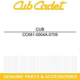 681-0004a-0709 Cub Cadet Flail Housing Assembly Left Hand Mastercraft Green