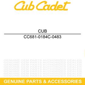 681-0184c-0483 Cub Cadet Frame Charcoal