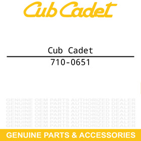 710-0651 Cub Cadet Screw #10 24 X .625 Gt Lt 44 48 54 2554 2550 2544 Wheel