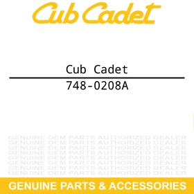 748-0208a Cub Cadet Flange Bearing Wide Restrictor E899e E898o124 E898o E898e123