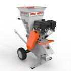 Ch9m21 Electric Start Gas Wood Chipper 15 Hp 420cc 4 Cycle Self-feeding Wheels Steel