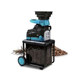 Gut122-fba G Garden Wood Chipper Electric Quiet Silent 40l Collection Bin Garagebin