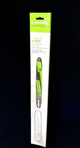 2904302 Greenworks 841821019471 16 Inch Chainsaw Bar And Chain Combo