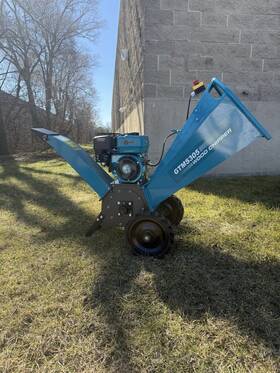 Gtm Gtms305 Wood Chipper Gasoline Powered Blue Outdoor Equipment