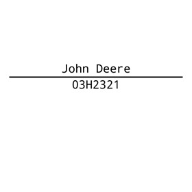 03h2321 John Deere Bolt