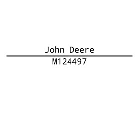 M124497 John Deere Filler Cap