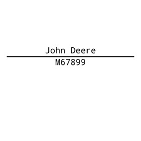 M67899 John Deere Rivet