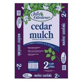 Jo8458 Jolly Gardener Brown Cedar Mulch 100% Wood Ground Decorative Landscape 2 Cu Ft