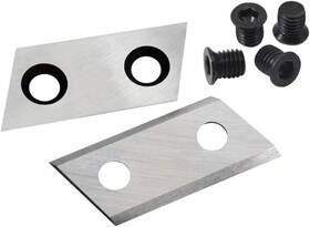 Jwn 313028750711 2pcs Garden Shredder Chipper Blades Cutters With 4 Screws Nuts Kit 2 Hole Me