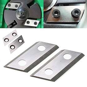 Jwn 467420324170 2pcs Garden Shredder Chipper Blades Cutters Kit 2 Hole Metal Cut T