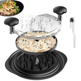 Knoxor 198715022858 3 Layer Chicken Shredder Tool Twist Large With A Cleaning Brush And Si
