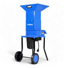 Guo049-fba Landworks Leaf Mulcher Shredder Electric Green And Waste Management Heavy Duty 120v Ac