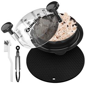 Linkloom 809920891819 Chicken Shredder Machine With Brush Pliers And Pot Holder Visible Shr