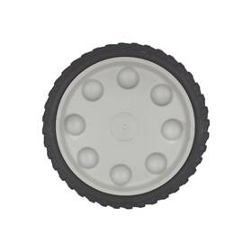 753-08091 Mtd Front Idler 8x2 Wheel Kit With Hub Cap Troy-bilt World Tuff Tru Sweep