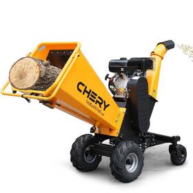 P218632 Outdoor-home 4-stroke Heavy Duty Towbar Gas Powered Wood Chipper Shredder Mulcher 420cc 15hp