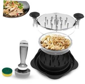 Lkf072024 Ozier Chicken Shredder Tool Twist Large Double Strong Anti-slip Strip Visible Meat