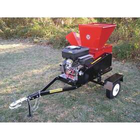 Pt1455 Pacific Tundra Tow Behind Chipper And Shredder - Electric Start Engine 13.5 Hp Highway Towable