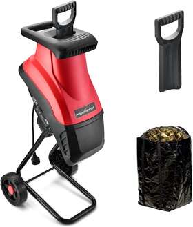 Powersmart 696542780090 Corded Wood Chipper 15-amp Electric Garden With Safety Knob