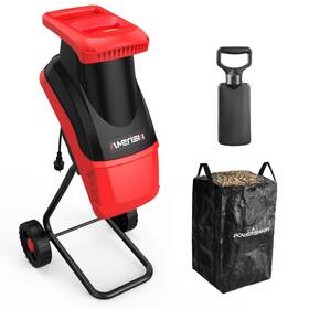 Powersmart Am6610 Amerisun 15-amp Electric Wood Chipper 1.75 Inch Cutting Diameter 50l Collection