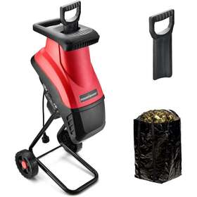 Ps10w Powersmart Electric Garden Wood Chipper Shredder Rolling Leaf Mulcher 15amp