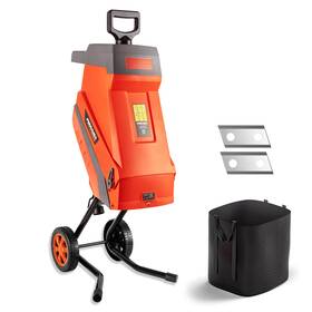 Proyama 795847768946 15 - Amp Electric Wood Chipper Corded Shredder With Collection Bag A