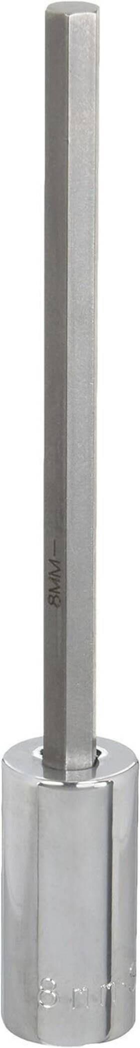 41458 Sk Tools Usa 1/2 Inch Drive 8mm Long Chrome Hex Bit Socket