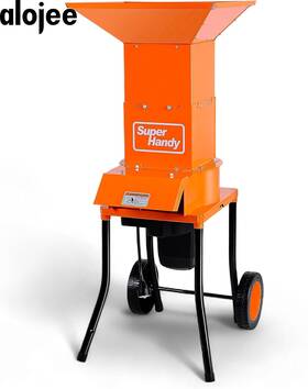 Guo056-fba Superhandy Leaf Mulcher Shredder Electric Waste Management Heavy Duty 120v Ac 11