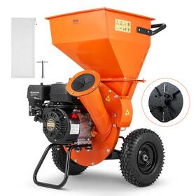 Vevor 197988577119 Wood Chipper Shredder Mulcher 7hp Heavy Duty Gas Powered 3 Inch 212cc 4.1 Kw