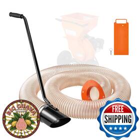 Vevor B0dgwyqdry Wood Chipper Shredder Mulcher Leaf Vacuum Kit 4.3in X 13.1ft Heavy Duty