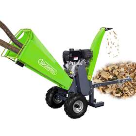Wallemac 764753975236 Powerful 15hp Wood Chipper Shredder Mulcher Gas Gasoline Powered Electric Start