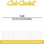 Cub Cadet 781-0721B-0662 Mtd Housing Flail Lower Oyst Gray. Fixed Price $138.29.