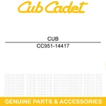 Cub Cadet 951-14417 Crankshaft Assembly Trencher ST100 Sc LE100 Hw Engine Edger. Fixed Price $187.05.
