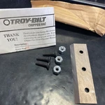 Genuine Troy Bilt Chipper Blade Nos, Nut 1901825, Bolt GW-9592, And. Fixed Price $65.00.