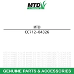 Mtd 712-04326 Left Hand Jam Nut 1/4-28 Yard-machines 478R 476R 238R 476B 236R. Fixed Price $17.95.