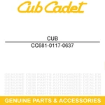 Cub Cadet 681-0117-0637 Inner Impeller Housing Assembly CS2210 CS3210. Fixed Price $162.81.