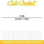 Cub Cadet 951-11583 Blower Housing Vu VT100 V0B V0A Tu Thc T0B T0A Rt Pua Nu. Fixed Price $84.66.