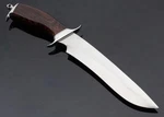 Custom Hand Made Knife Wood Stainless Steel Recurve False Top Edge Fighter/. Fixed Price $99.99.