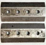 Set Of Vermeer 9" 4-1/2" 5/8" Chipper Knives (153175001) BC1000XL/BC1200XL. Fixed Price $52.99.