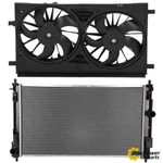 Radiator Cooling Fan Kit Electric Replacement For 07-17 Jeep Compass Patriot 2.4. Fixed Price $130.04.