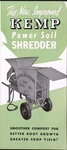 1954 Kemp Power Soil Shredder Sales Brochure Mfg Co Erie Pa. Fixed Price $18.74.
