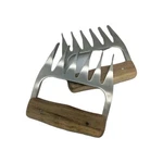 Stainless Steel Bbq Meat Shredder Wood Handle Pulled Pork Bear Claws.... Fixed Price $18.99.