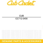 Cub Cadet 712-0456 Hex Nut CSV240. Fixed Price $14.95.