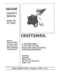 Owner Manual Sears Craftsman 5.0 Hp Chipper-shredder Model 247.797851. Fixed Price $18.95.