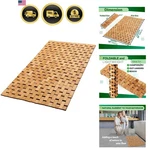 Bamboo Foldable, 34X18-INCH Wood For Bathroom Sauna Spa Do.... Fixed Price $59.90.